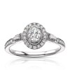 Thumbnail Image 0 of 9ct White Gold 0.50ct Total Diamond Oval Halo Ring