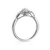 Thumbnail Image 2 of 9ct White Gold 0.50ct Total Diamond Oval Halo Ring