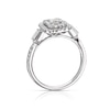 Thumbnail Image 3 of Engagement Ring 9ct White Gold 0.66ct Total Diamond Rectangle Cluster Ring
