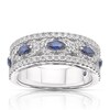 Thumbnail Image 0 of Vera Wang 18ct White Gold Sapphire 0.45ct Diamond Ring
