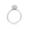 Thumbnail Image 2 of Vera Wang Platinum 0.95ct Diamond Round Halo Bridal Set