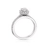 Thumbnail Image 2 of Vera Wang Platinum 0.95ct Diamond Round Halo Bridal Set
