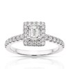 Thumbnail Image 0 of Vera Wang 18ct White Gold 0.69ct Diamond Emerald Cut Ring
