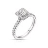 Thumbnail Image 1 of Vera Wang 18ct White Gold 0.69ct Diamond Emerald Cut Ring