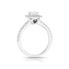 Thumbnail Image 2 of Vera Wang 18ct White Gold 0.69ct Diamond Emerald Cut Ring