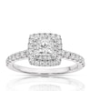 Thumbnail Image 0 of Vera Wang 18ct White Gold 0.69ct Diamond Princess Cut Ring