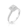 Thumbnail Image 1 of Vera Wang 18ct White Gold 0.69ct Diamond Princess Cut Ring
