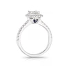Thumbnail Image 2 of Vera Wang 18ct White Gold 0.69ct Diamond Princess Cut Ring