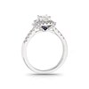 Thumbnail Image 2 of Vera Wang 18ct White Gold 0.80ct Diamond Cushion Cut Ring
