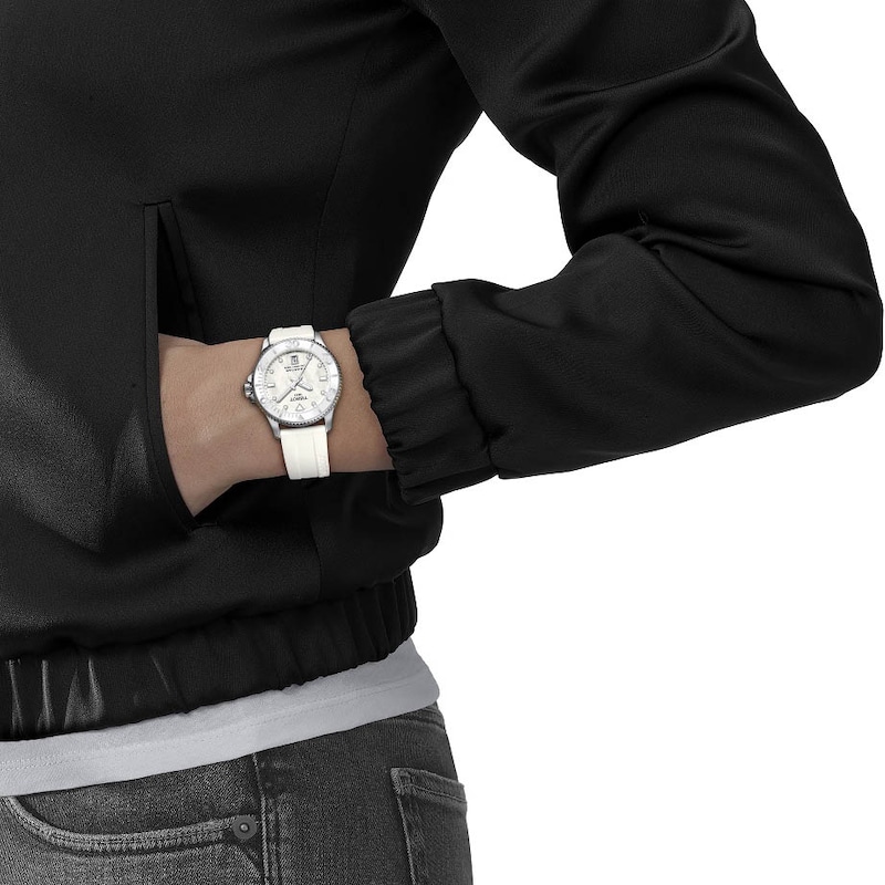 Tissot Seastar 1000 White Dial & Strap Watch