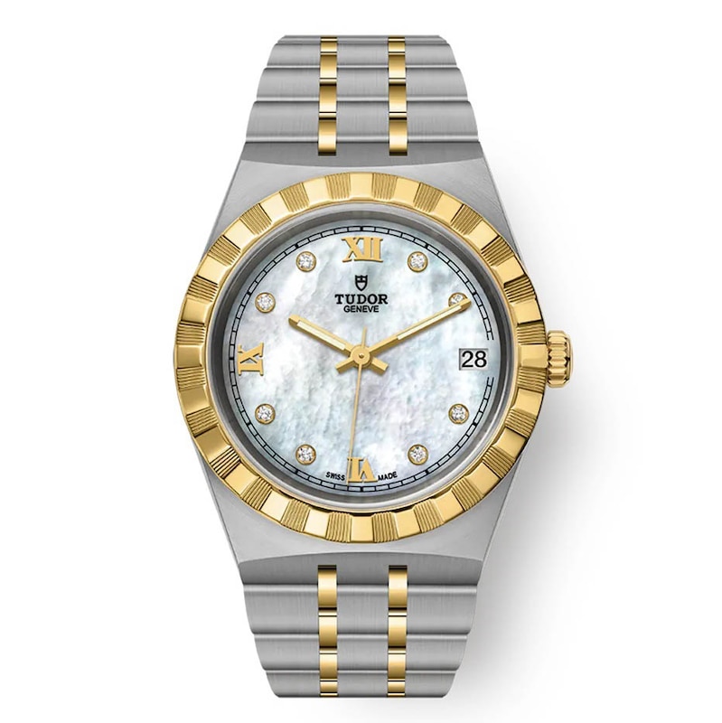 Tudor Royal 18ct Yellow Gold Diamond & Stainless Steel Watch