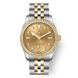 Tudor Black Bay Ladies' Diamond Bezel 18ct Gold & Steel Watch