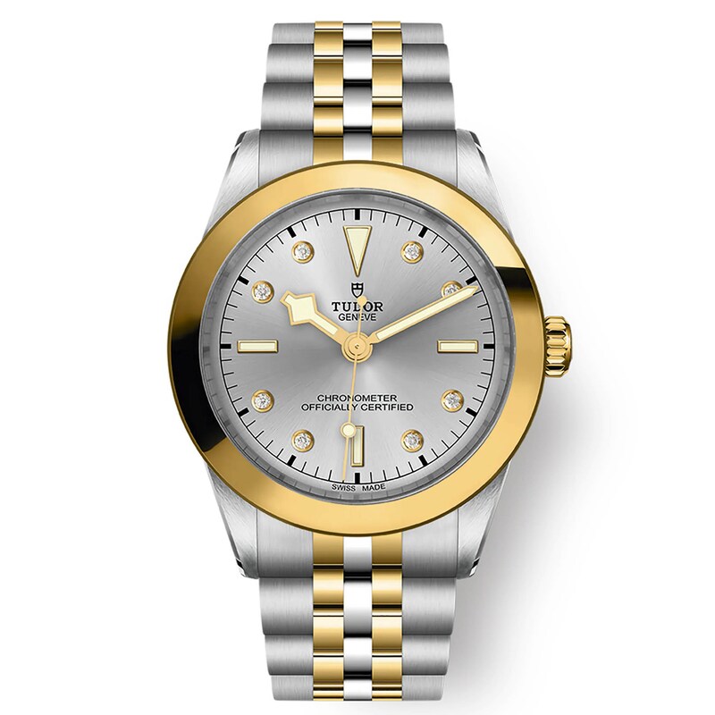 Main Image 1 of Tudor Black Bay 39 Ladies' Diamond Two Tone Bracelet Watch