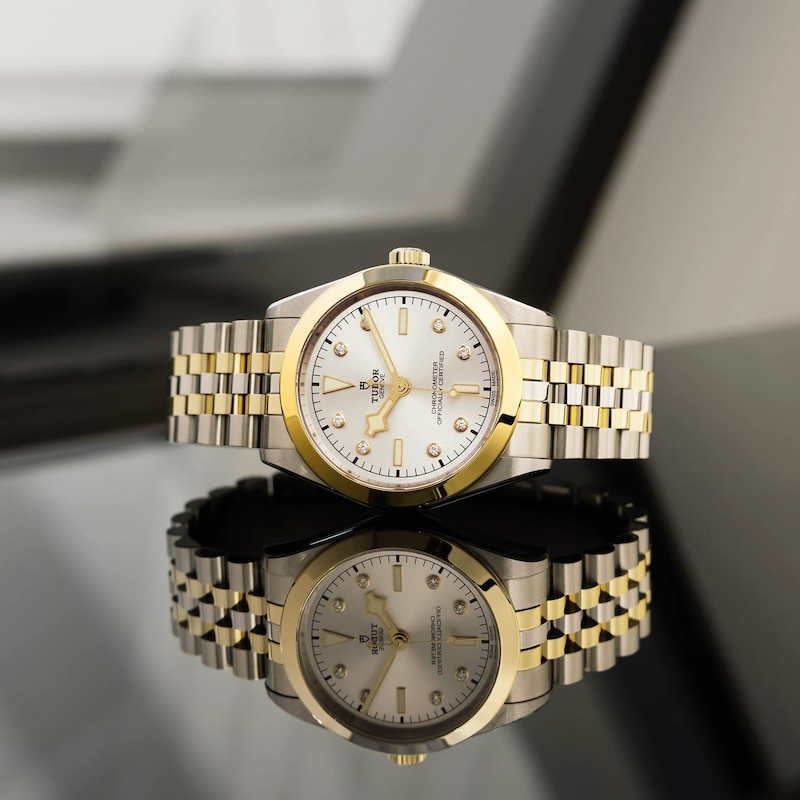 Main Image 4 of Tudor Black Bay 39 Ladies' Diamond Two Tone Bracelet Watch
