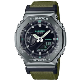G-Shock GM-2100CB-3AER Men's Utility Metal Khaki NATO Strap Watch