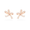Thumbnail Image 0 of Swarovski Volta Rose Gold-Tone Crystal Bow Clip Earrings
