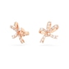 Thumbnail Image 1 of Swarovski Volta Rose Gold-Tone Crystal Bow Clip Earrings