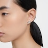 Thumbnail Image 4 of Swarovski Volta Silver-Tone Crystal Bow Stud Earrings