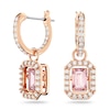 Thumbnail Image 0 of Swarovski Dextera Rose Gold-Tone Crystal Octagonal Drop Earrings