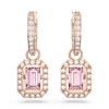 Thumbnail Image 1 of Swarovski Dextera Rose Gold-Tone Crystal Octagonal Drop Earrings