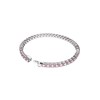 Thumbnail Image 3 of Swarovski Matrix Pink Crystal Baguette Cut 7 Inch Tennis Bracelet