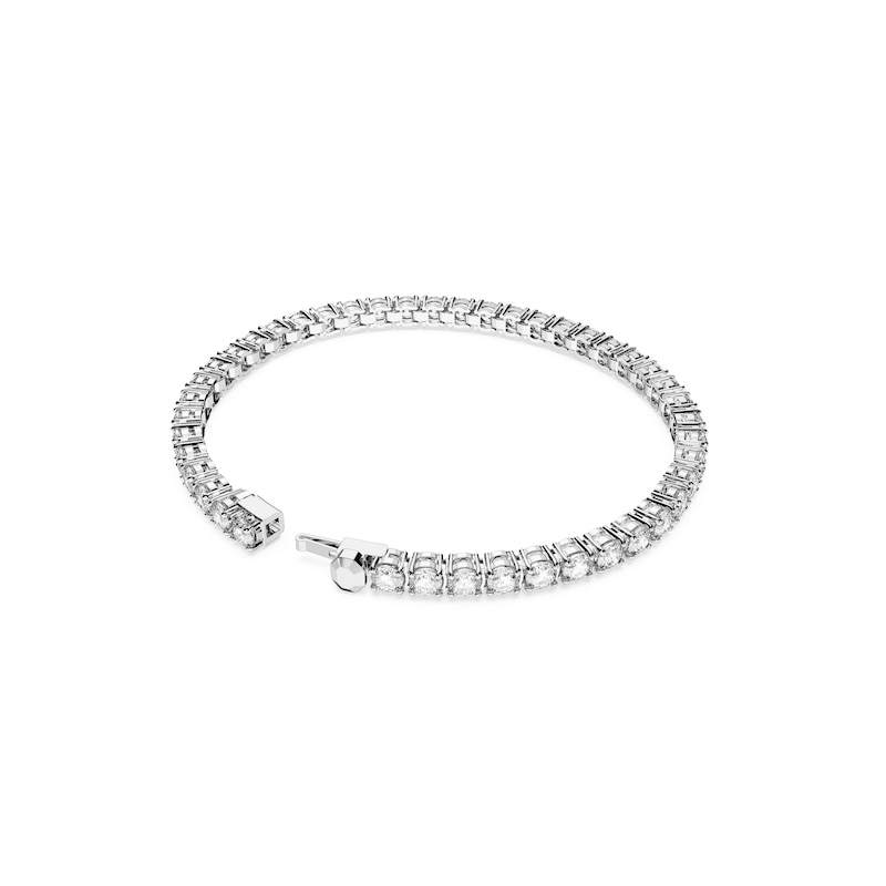 Main Image 4 of Swarovski Matrix Rhodium Plated 7" Crystal Tennis Bracelet