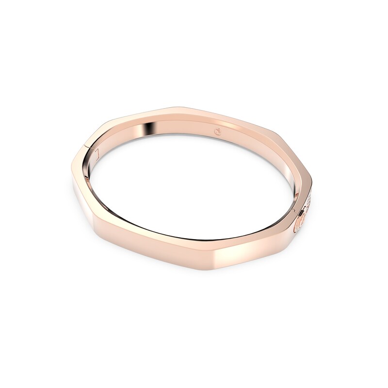 Swarovski Dextera Rose Gold-Tone Crystal Octagonal Bangle