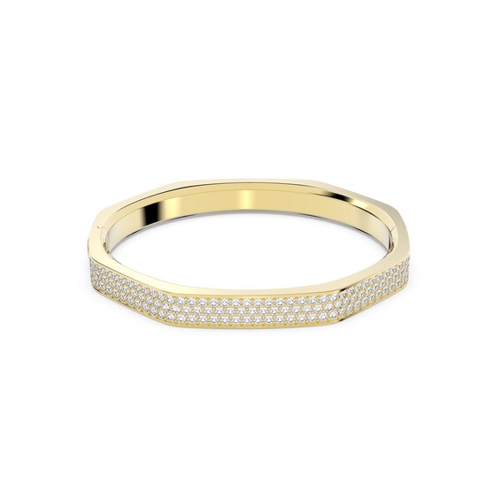 Swarovski Dextera Gold Tone Crystal Octagonal Bracelet