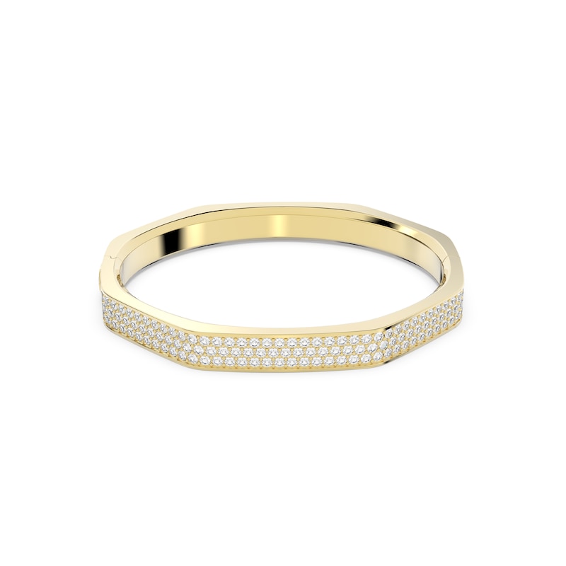 Swarovski Dextera Gold Tone Crystal Octagonal Bracelet