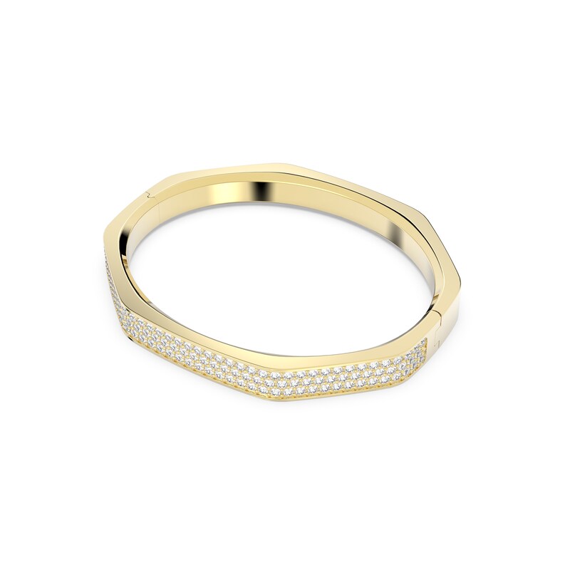 Swarovski Dextera Gold Tone Crystal Octagonal Bracelet