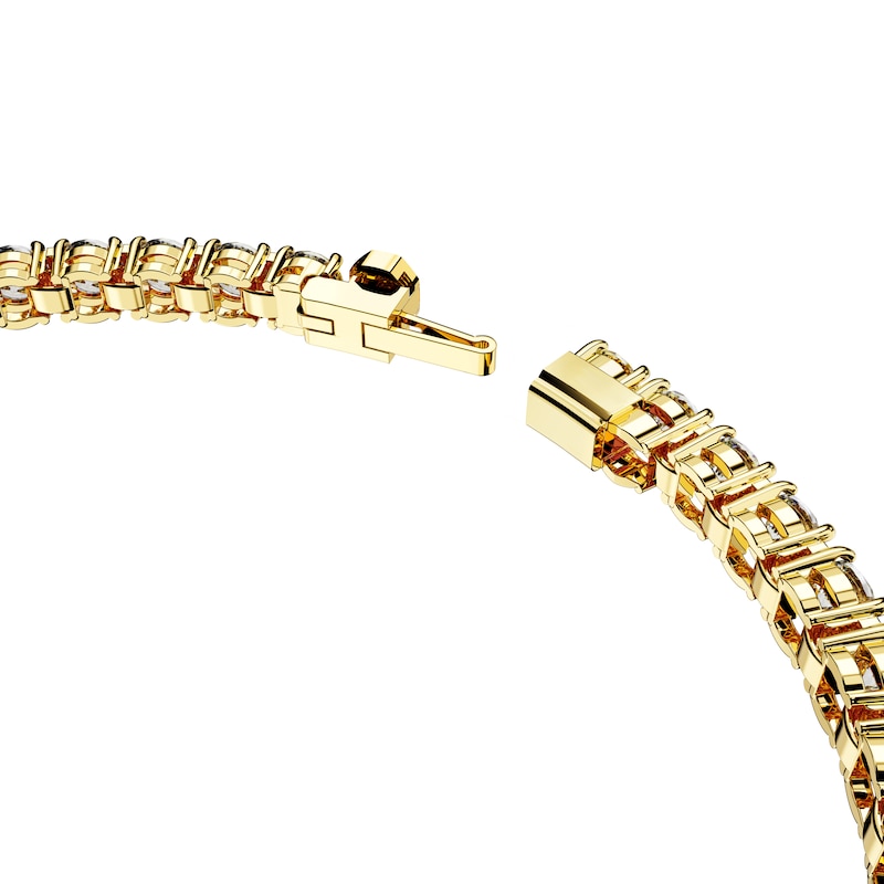 Swarovski Matrix Gold Plated Crystal Tennis Bracelet