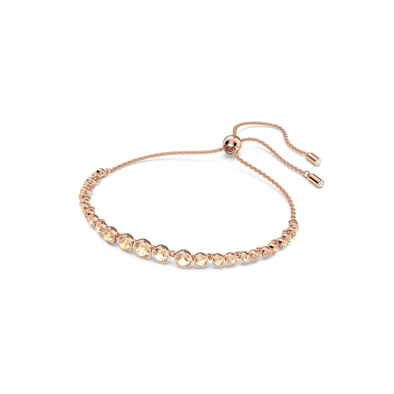 Swarovski Emily Rose Gold Plated Pink Crystal Bracelet