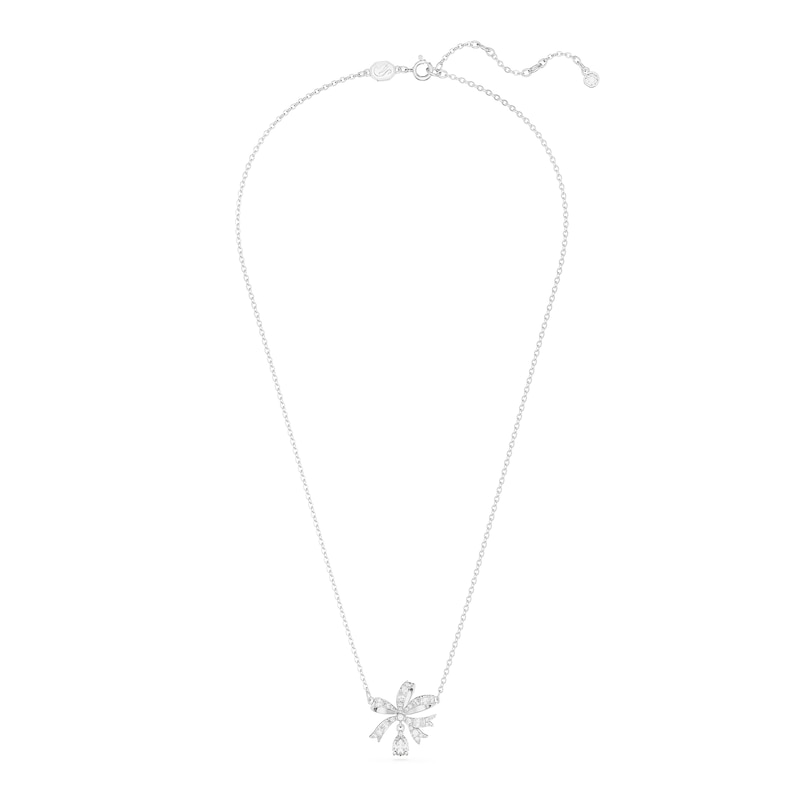 Swarovski Volta Crystal Pear Bow Necklace