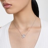 Thumbnail Image 4 of Swarovski Volta Crystal Pear Bow Necklace