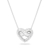 Thumbnail Image 0 of Swarovski Matrix Rhodium Plated Heart Crystal Pendant