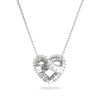 Thumbnail Image 3 of Swarovski Matrix Rhodium Plated Heart Crystal Pendant