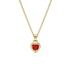 Thumbnail Image 3 of Swarovski Stilla Gold-Tone Red Crystal Heart Pendant
