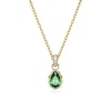 Thumbnail Image 0 of Swarovski Stilla Gold-Tone Green Crystal Pear Pendant