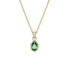 Thumbnail Image 0 of Swarovski Stilla Gold-Tone Green Crystal Pear Pendant