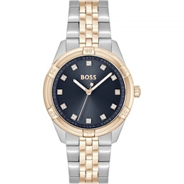 BOSS Rhea Ladies' Two-Tone Stainless Steel Bracelet Watch
