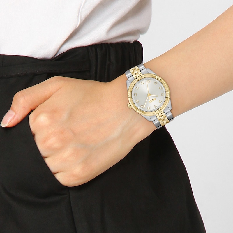 BOSS Rhea Ladies' Two-Tone Stainless Steel Watch