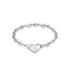 Thumbnail Image 0 of BOSS Dinya Stainless Steel 7 Inch Heart Padlock Bracelet