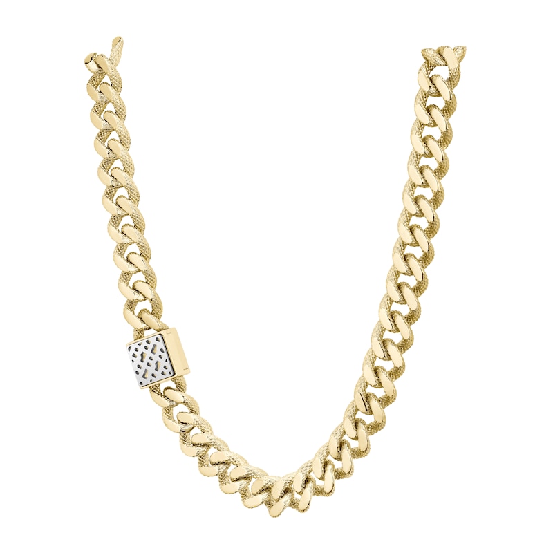 BOSS CALY Ladies' Yellow Gold Tone Curb Chain