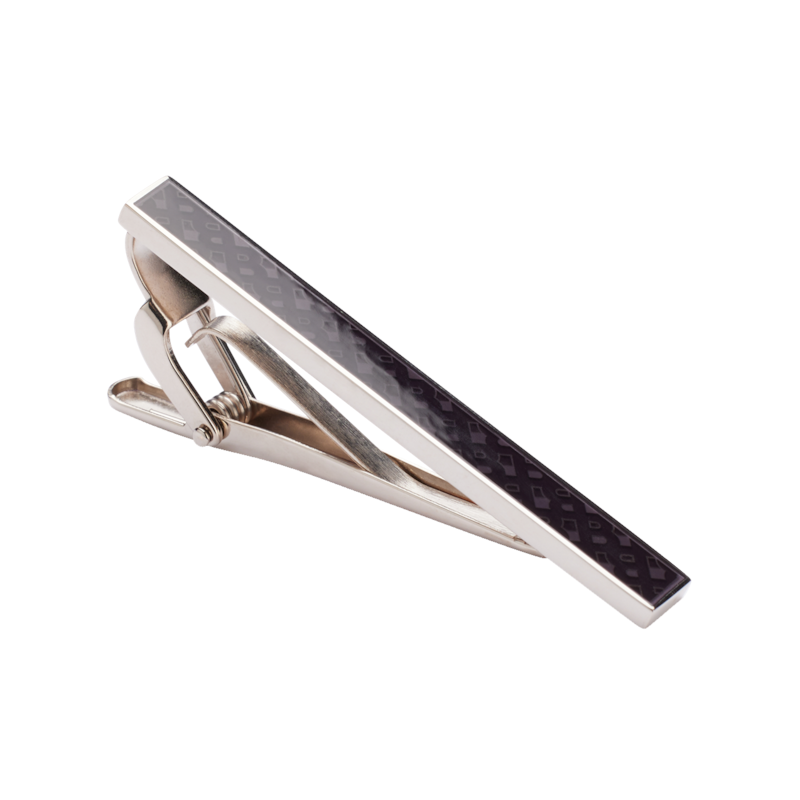 Main Image 1 of BOSS Men's Black Monogram Tie Clip