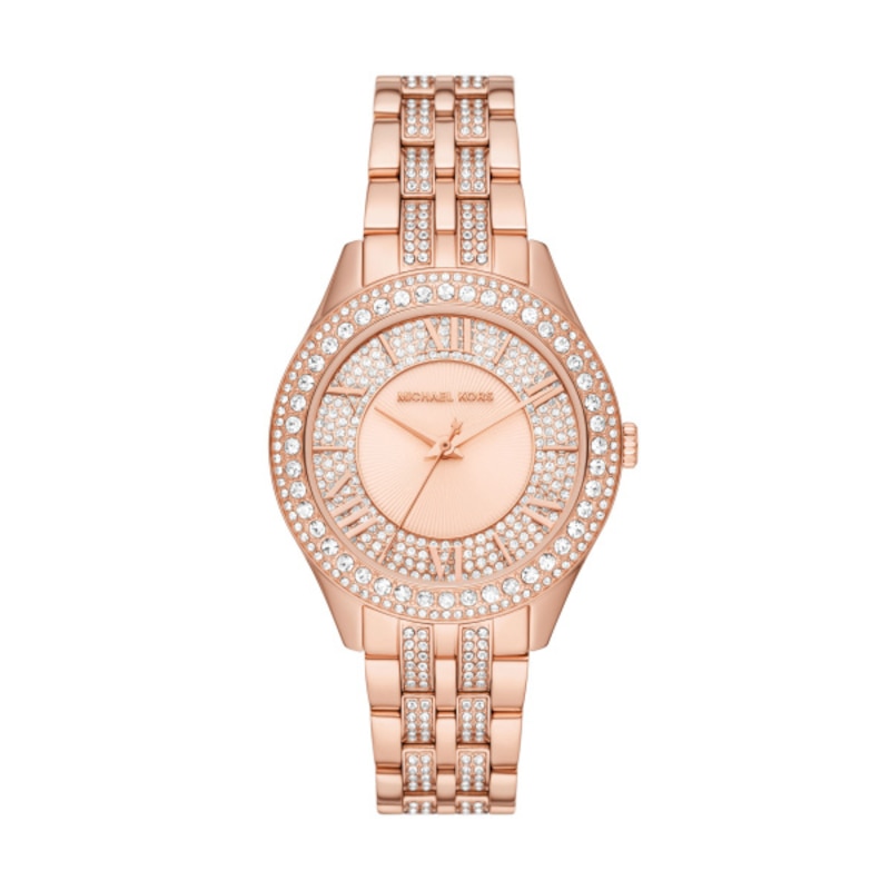 Main Image 1 of Michael Kors Harlowe Ladies' Rose Gold Tone Bracelet Watch