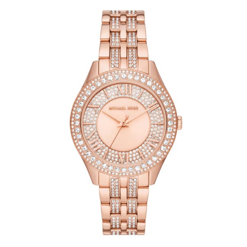 Main Image 4 of Michael Kors Harlowe Ladies' Rose Gold Tone Bracelet Watch