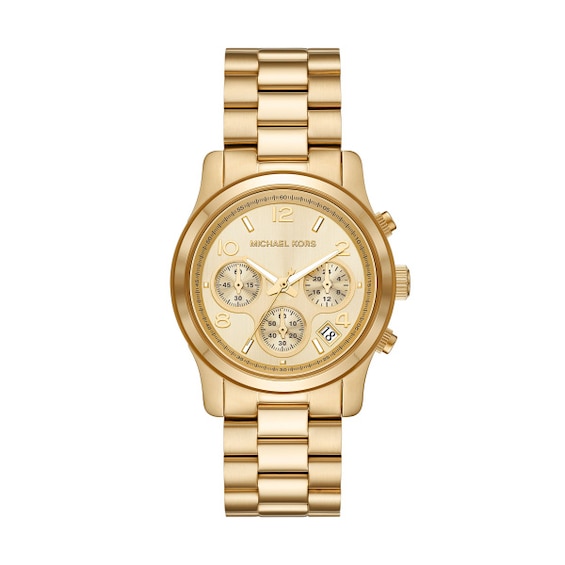 Michael Kors Runway Ladies’ Gold Tone Bracelet Watch