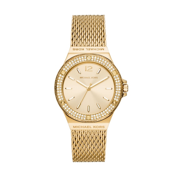 Michael Kors Lennox Ladies’ Yellow Gold Tone Bracelet Watch