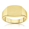 Thumbnail Image 0 of Men's 9ct Yellow Gold Matte Cushion Signet Ring