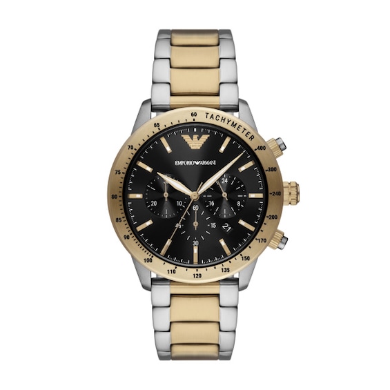 Emporio Armani Men’s Two Tone Stainless Bracelet Watch